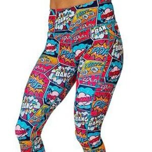 CVG Comic Book Capri Leggings Size L